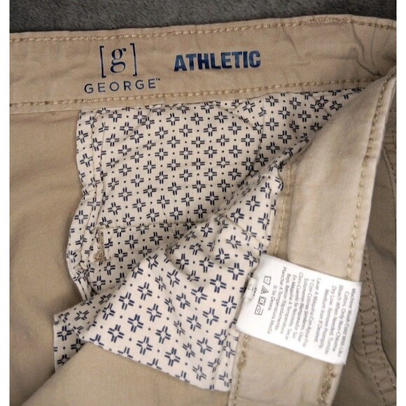 Mens George Khaki Pants 34x30 - Picture 3 of 7